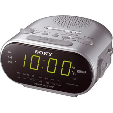 Radio cu ceas Sony ICF-C318S, afisaj LED, alarma, gri