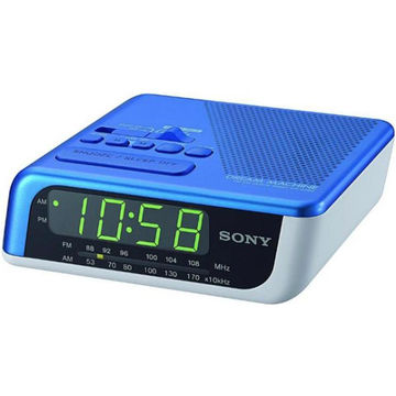 Radio cu ceas Sony ICF-C205L, FM, AM, alarma, albastru