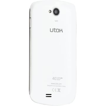 Telefon mobil Utok 401D, Dual core, Dual SIM, 5 MP, 4Gb, alb