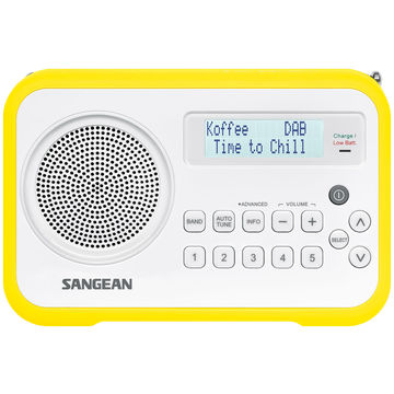Radio Portabil Sangean DPR-67 DAB+, FM, Galben