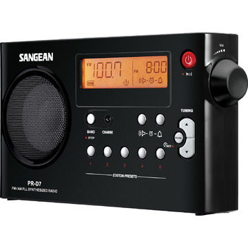 Radio Portabil Sangean Pack PR-D7, FM, AM / MW, Negru