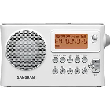 Radio Portabil Sangean PR-D14 USB, FM, AM / MW, Alb
