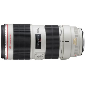 Obiectiv Canon EF 70-200mm/ F2,8 L IS II USM, Alb / Negru