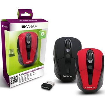 Mouse Canyon CNR-MSOW06R, 1600 dpi, Wireless