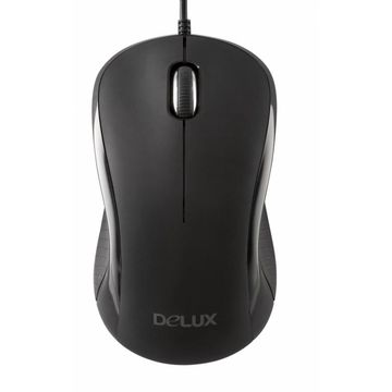 Mouse Delux DLM-391BU, 1000dpi, Negru, USB