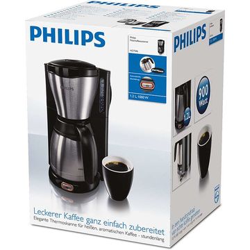 Cafetiera Philips HD7546/20, 15 cesti, Negru