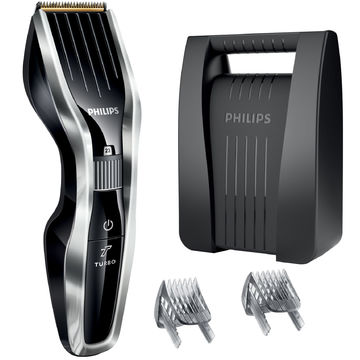 Aparat de tuns Philips HC5450/80, Acumulator, 0.5-23 mm, 24 Trepte, Lame din titan, Pieptene pentru barba, Negru / Argintiu