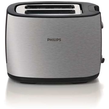 Toaster Philips HD2628/20, 950 W, Negru / Inox