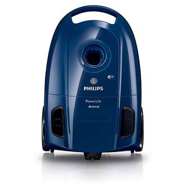 Aspirator Philips FC8326/09, 3 l, Tub telescopic metalic, 750 W, Microfiltru, Albastru