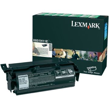 Lexmark Toner X651H11E, Negru