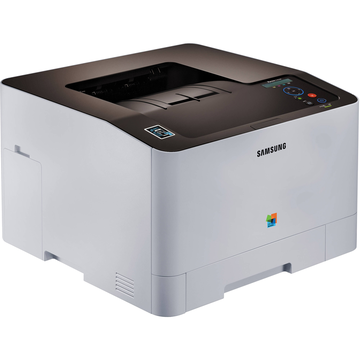 Imprimanta Samsung SL-C1810W/SEE, Laser, Color, A4, Alb