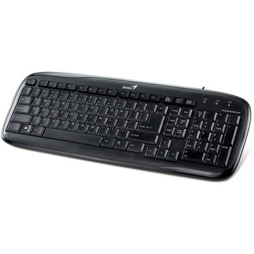 Tastatura Genius SLIMSTAR 110, PS2, Office, Negru