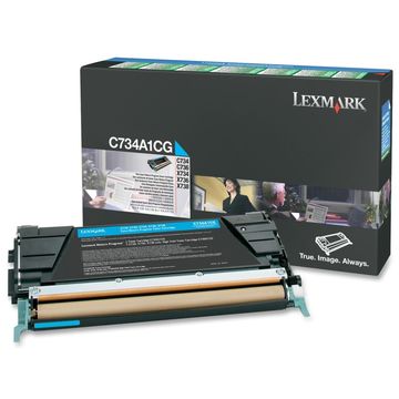 Lexmark Toner C734A1CG, Cyan