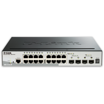 Switch D-Link DGS-1510-20, 16 x RJ-45, 2 x Gigabit SFP, 2 x 10G SFP+
