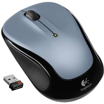 Mouse Logitech M325, Optic, 1000 dpi, Wireless, Light Silver