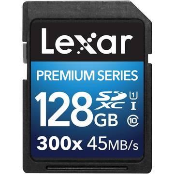 Card de memorie Lexar LSD128BBEU300, 128GB, SDXC, CLS 10