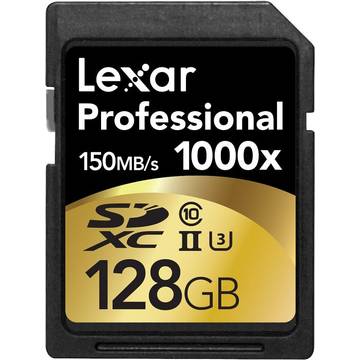 Card de memorie Lexar LSD128CRBEU1000, 128GB, SDXC, CLS10,