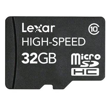 Card de memorie Lexar LSDMI32GBBEU300A, 32GB, MicroSDHC, CLS 10, Adaptor SD