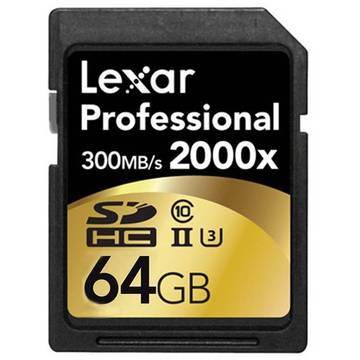 Card de memorie Lexar LSD64GCRBEU2000R, 64GB, SDXC, CLS10