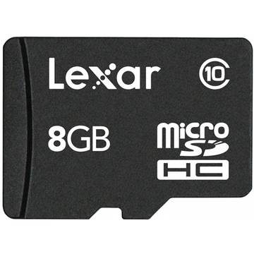 Card de memorie Lexar LSDMI8GBABEUC10, 8GB, MicroSDHC, CLS10