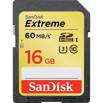 Card de memorie SanDisk SDSDXN-016G-G46, 16GB, SDHC, Extreme U3