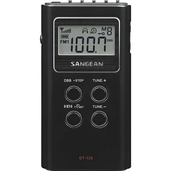 Radio Portabil Sangean, DT-120, Negru