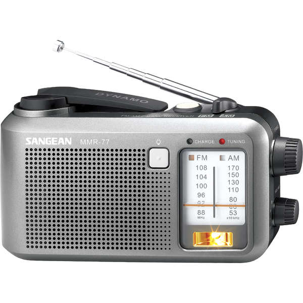 Radio Portabil Sangean MMR-77, FM, AM / MW, Argintiu