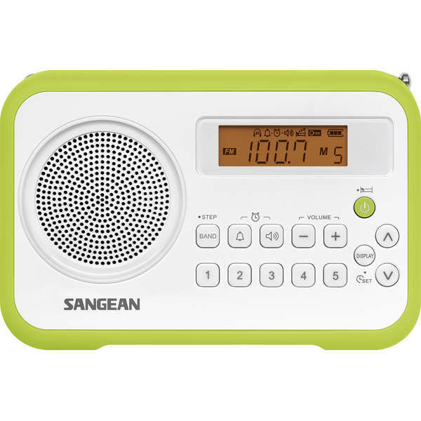 Radio Portabil Sangean PR-D18, FM, AM / MW, Verde