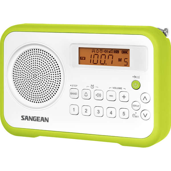 Radio Portabil Sangean PR-D18, FM, AM / MW, Verde
