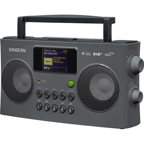 Radio Portabil Sangean WFR-29 C Grey DAB+, FM, WI-FI, Gri