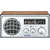 Radio Portabil Sangean, WR-1 Walnut-Silver / Silver-Black