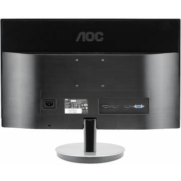 Monitor AOC I2369VM, 23 inch, IPS, Wide, Full HD, HDMI, DisplayPort, Argintiu