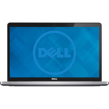 Laptop Dell 17 7746 cu procesor Intel Core i7-5500U, 2.40GHz, Broadwell, 17.3", Full HD, Touch-screen, 16GB, 1TB + 8GB SSHD, DVD-RW, nVidia GeForce GT 845M 2GB, Ubuntu version 12.04, Silver
