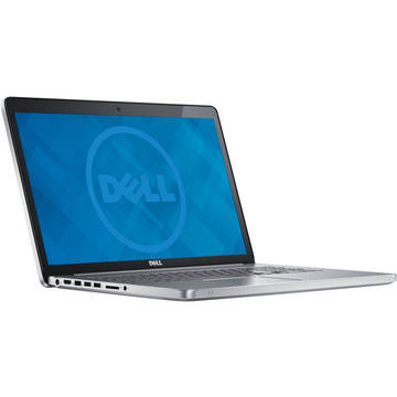 Laptop Dell 17 7746 cu procesor Intel Core i7-5500U, 2.40GHz, Broadwell, 17.3", Full HD, Touch-screen, 16GB, 1TB + 8GB SSHD, DVD-RW, nVidia GeForce GT 845M 2GB, Ubuntu version 12.04, Silver