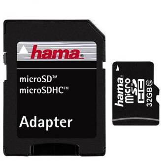 Card de memorie Hama Micro-SDHC 32GB, Class 10 + Adaptor