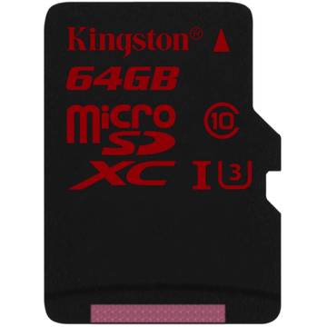Card de memorie Kingston microSDXC UHS-I 64GB, Class 10