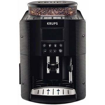 Espressor automat Krups Espresseria EA8150, Dispozitiv spumare, Rasnita 260 g, Autocuratare, 15 Bar, 1.7 l, Negru