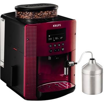 Espressor automat Krups spresseria EA8165, 15 Bar, Rosu/Negru