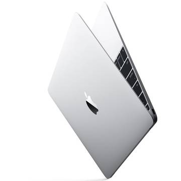 Laptop Apple MacBook 12 cu procesor Intel Dual Core M 1.10GHz, Broadwell, 12", Ecran Retina, 8GB, 256GB SSD, Intel HD Graphics 5300, OS X Yosemite, RO KB, Silver