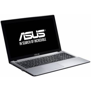 Laptop Asus F550JX-DM020D cu procesor Intel Core i7-4720HQ 2.60GHz, Haswell, 15.6", Full HD, 8GB, 1TB, nVidia GeForce GTX 950M 4GB, Free DOS, Negru / Argintiu