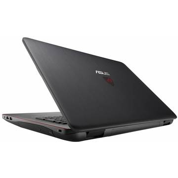 Laptop Gaming Asus ROG G771JW-T7022D cu procesor Intel Core i7-4720HQ, 2.60GHz, Haswell, 17.3", Full HD, 8GB, 1TB, DVD-RW, nVidia GeForce GTX 960M 4GB, Free DOS, Negru