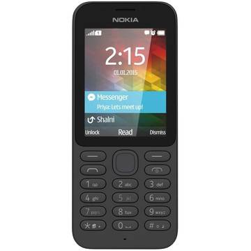 Telefon mobil Nokia 215, Dual SIM, Negru