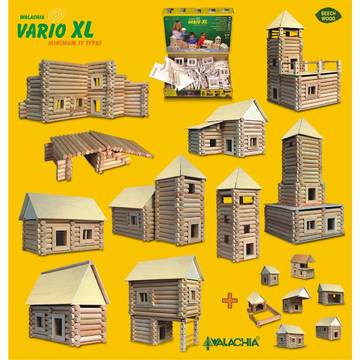 Set constructie lemn Walachia Vario XL, 5 ani +