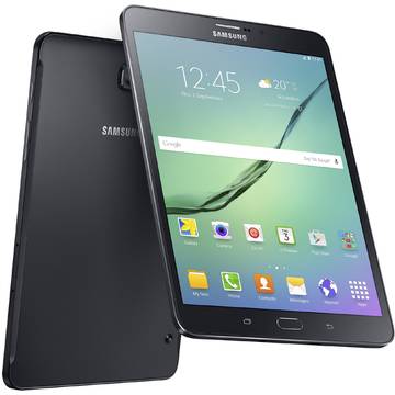 Tableta Samsung Tab S2 T715, procesor Octa-Core 1.9 GHz, 8 inch, 3 GB RAM, 32 GB, Wi-Fi, 4G, GPS, Bluetooth 4.1, Android 5.0.2 Lollipop, Negru