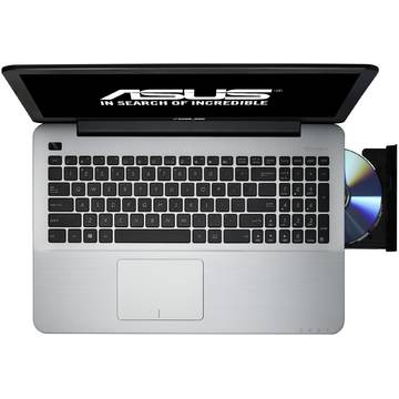 Laptop Asus X555LJ-XX741D, procesor Intel Core i3-4005U, 1.70GHz, Haswell, 15.6 inch, HD, 4 GB, 500 GB, DVD-RW, nVIDIA GeForce 920M 2 GB, Free DOS, Negru