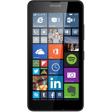 Telefon mobil Microsoft Lumia 640, Single SIM, 8GB, 4G, Negru