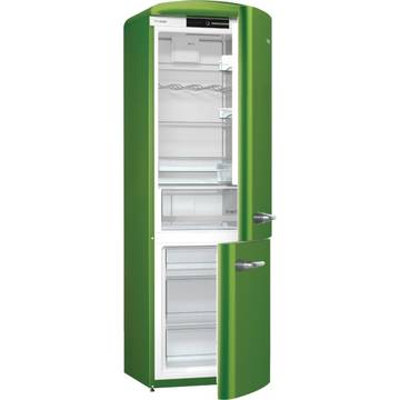 Combina frigorifica Gorenje ORK192GR, FrostLess, 326 l, Clasa A++, 194 cm, Verde