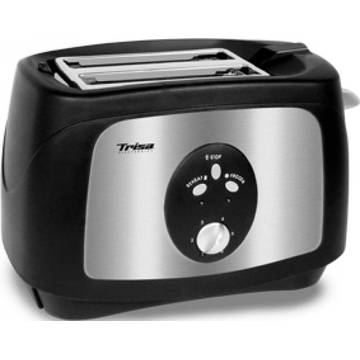 Toaster Trisa Crounchy Toast 7321.47, 750 W, Negru / Argintiu
