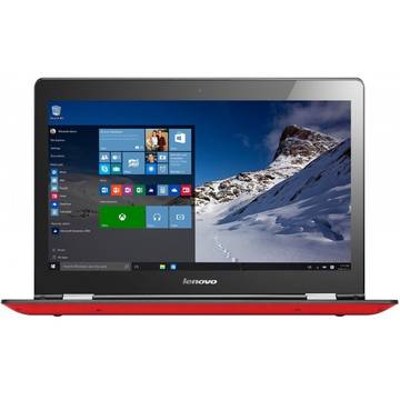 Laptop Lenovo Yoga 500-14 (Flex 3), 14", FHD IPS Touch, Intel® Core™ i5-6200U, 8GB, 1TB + 8GB SSH, GeForce 920M 2GB, Win 10 Home Student, Rosu