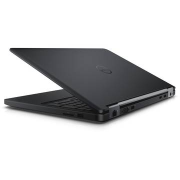 Laptop Dell Latitude E5550 (seria 5000), 15.6'', FHD, Intel® Core™ i7-5600U 2.6GHz Broadwell, 8GB, 1TB, GMA HD 5500, FingerPrint Reader, Linux, Negru, CA030LE5550BEMEA